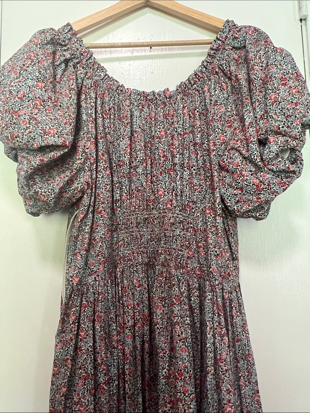 Doen Floral Puff-Sleeve Maxi Dress, size xl. NWOT - Picture 4 of 4